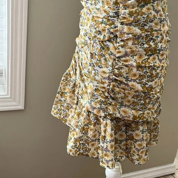 [XS]ASTR The Label Floral Ruched SS Summer Mini Dress - Picture 8 of 15